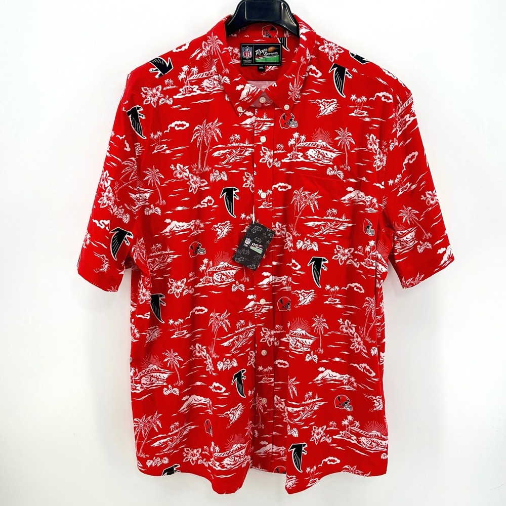 Reyn Spooner NFL Atlanta Falcons Shirt Mens 3XL Red Aloha‎ Floral Regular NWT